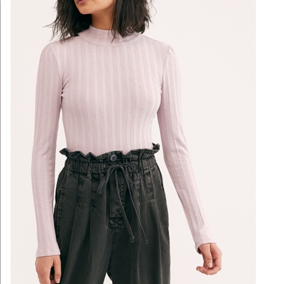 Free People Party In The Back Lilac Top - Picture 3 of 8